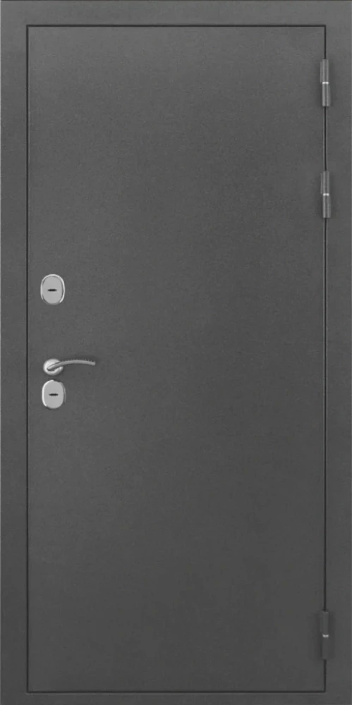 Входная дверь ДвериПРО L-Термо серебро ФЛ-700 (10мм, ясень белый) DPRO204416 внешняя сторона