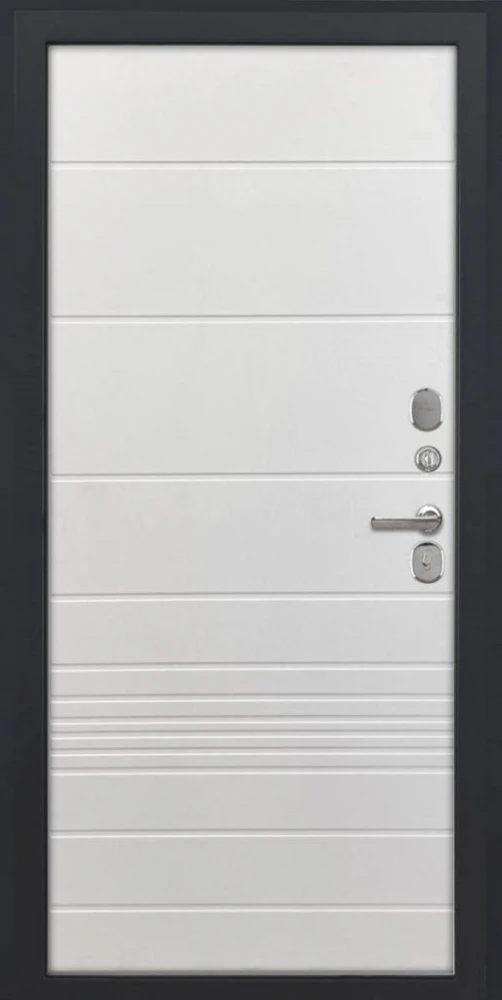 Входная дверь ДвериПРО Модель Л-48 ФЛ-700 (10мм, Ясень белый) DPRO225945 внутренняя сторона