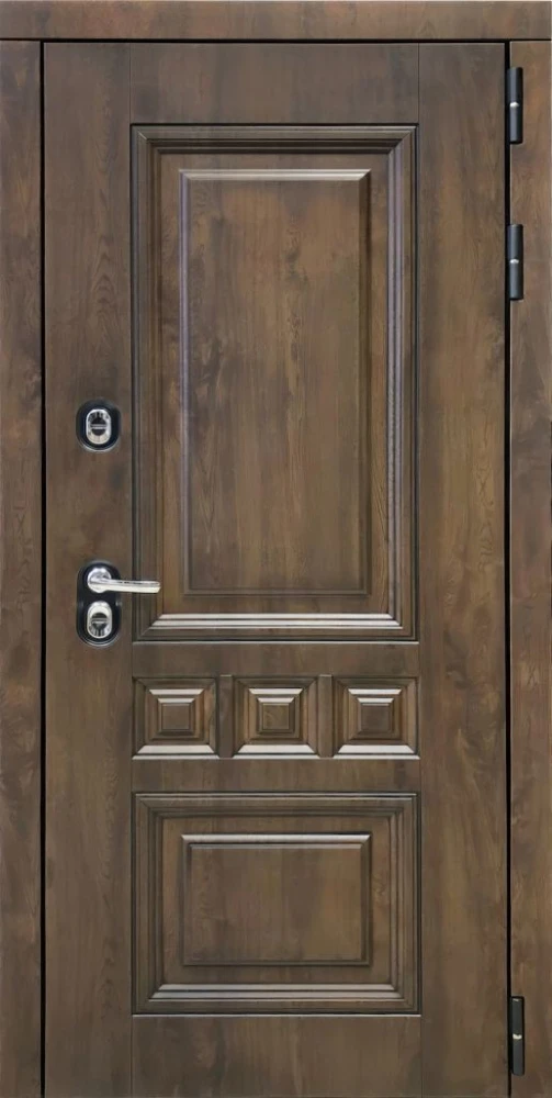 Входная дверь ДвериПРО Аура ФЛ-659 (12мм, Нуссбаум+черная патина винорит) DPRO222282 внешняя сторона