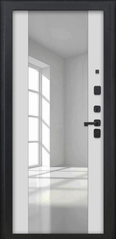 Входная дверь ДвериПРО Модель Л-48 ФЛЗ -1 Белый матовый DPRO226269 внутренняя сторона