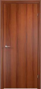 Межкомнатная дверь ДПГ четверть  2014 в комплекте Итальянский орех