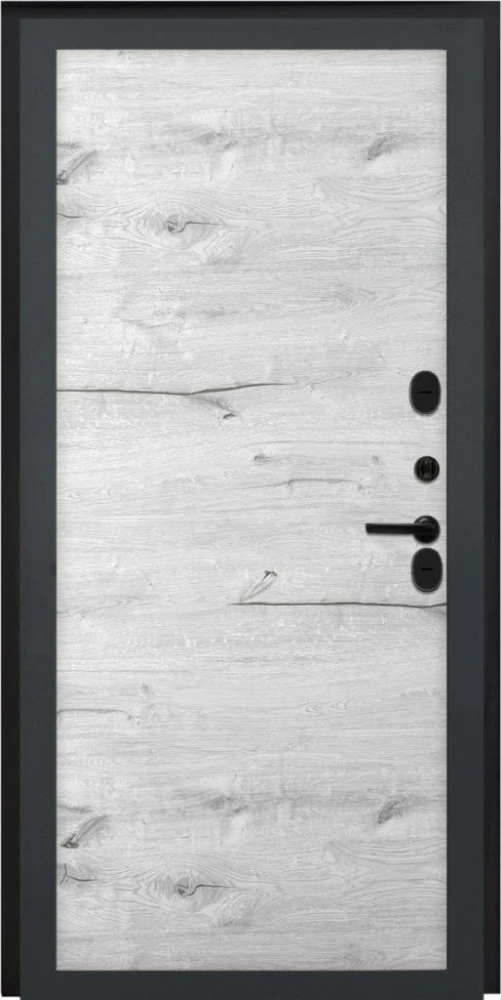 Входная дверь ДвериПРО Берген Без фрезеровки Дуб арктик горизонт DPRO204746 внутренняя сторона